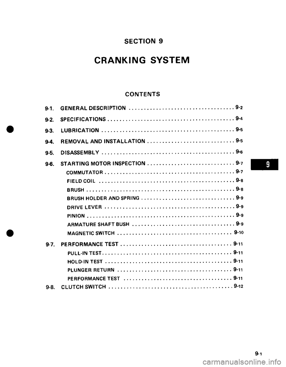 SUZUKI GRAND VITARA 1987  Service Repair Manual 