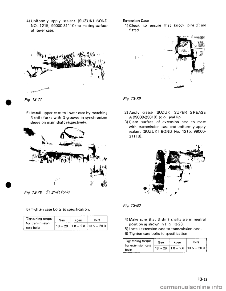 SUZUKI GRAND VITARA 1987  Service Repair Manual 