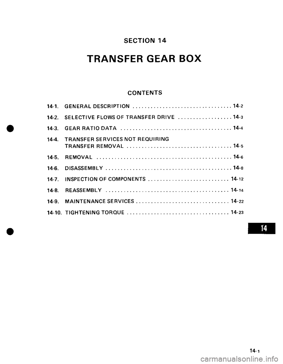 SUZUKI GRAND VITARA 1987  Service Repair Manual 
