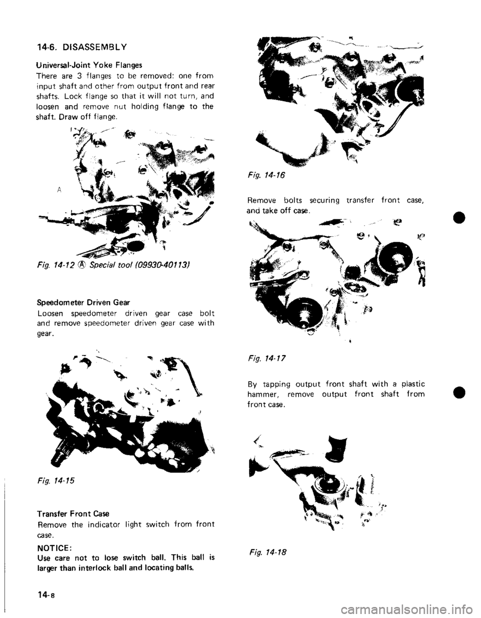 SUZUKI GRAND VITARA 1987  Service Repair Manual 