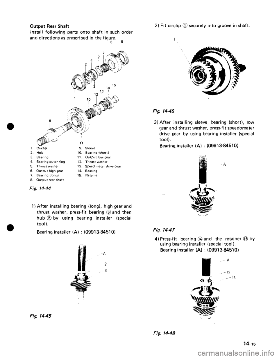 SUZUKI GRAND VITARA 1987  Service Repair Manual 