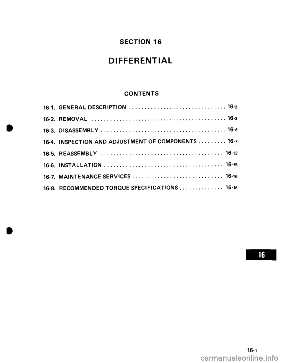 SUZUKI GRAND VITARA 1987  Service Repair Manual 