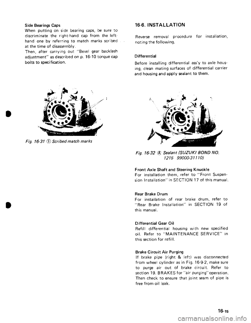 SUZUKI GRAND VITARA 1987  Service Repair Manual 