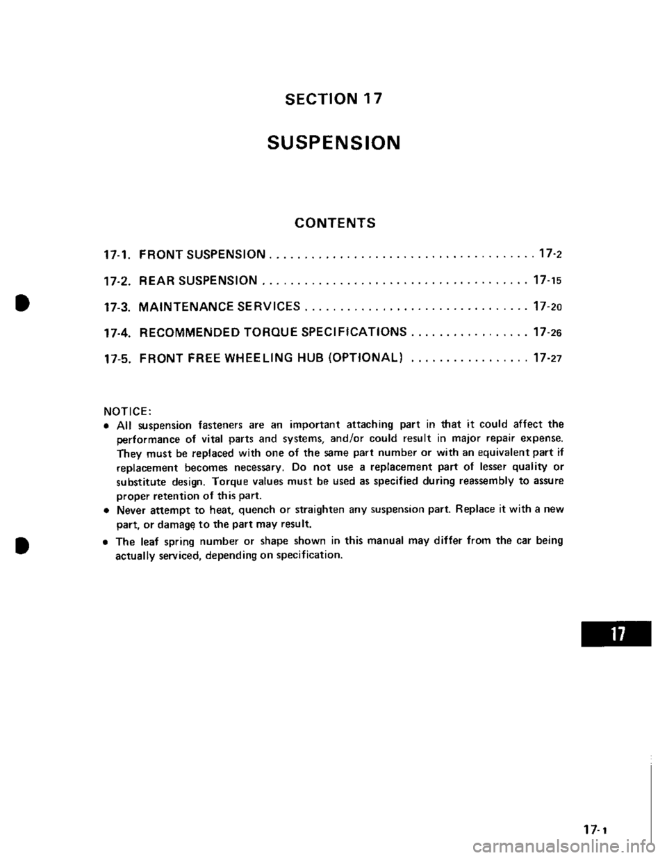 SUZUKI GRAND VITARA 1987  Service Repair Manual 