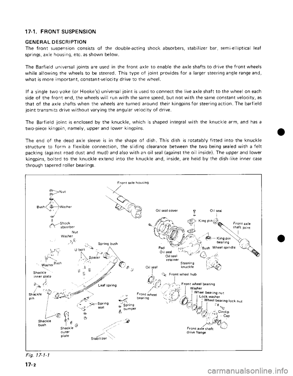 SUZUKI GRAND VITARA 1987  Service Repair Manual 