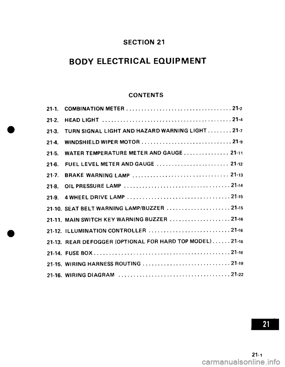 SUZUKI GRAND VITARA 1987 Service Repair Manual SUZUKI GRAND VITARA 1987 Service Repair Manual