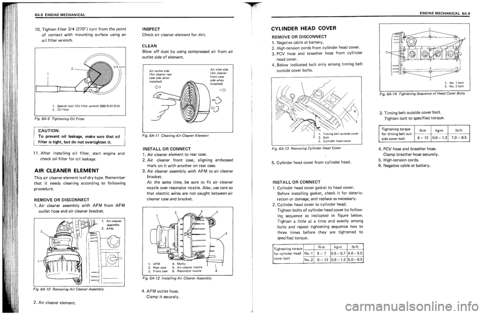 SUZUKI SWIFT 1989 Service Manual SUZUKI SWIFT 1989 Service Manual