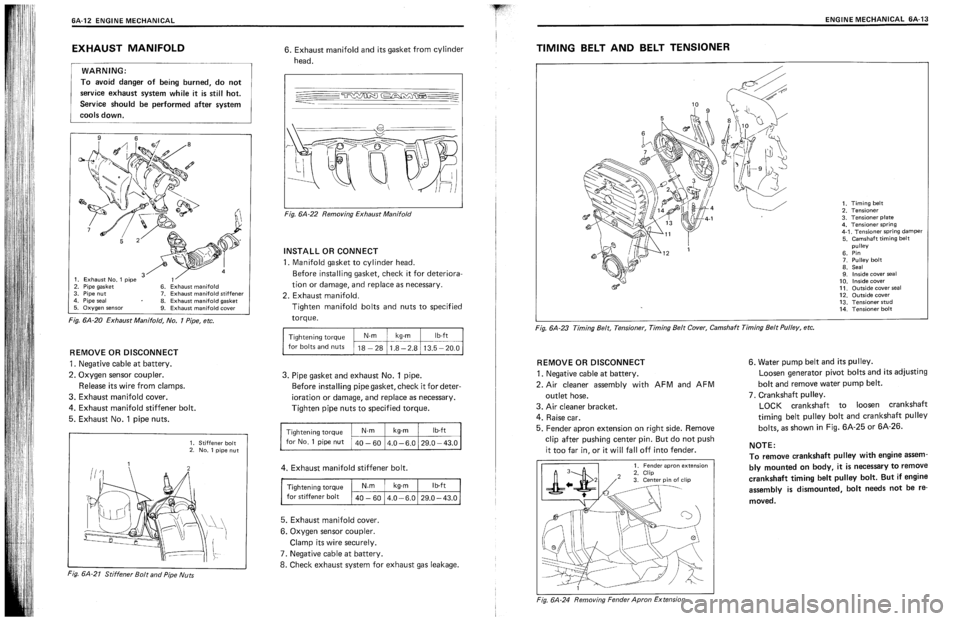 SUZUKI SWIFT 1989 Service Manual SUZUKI SWIFT 1989 Service Manual