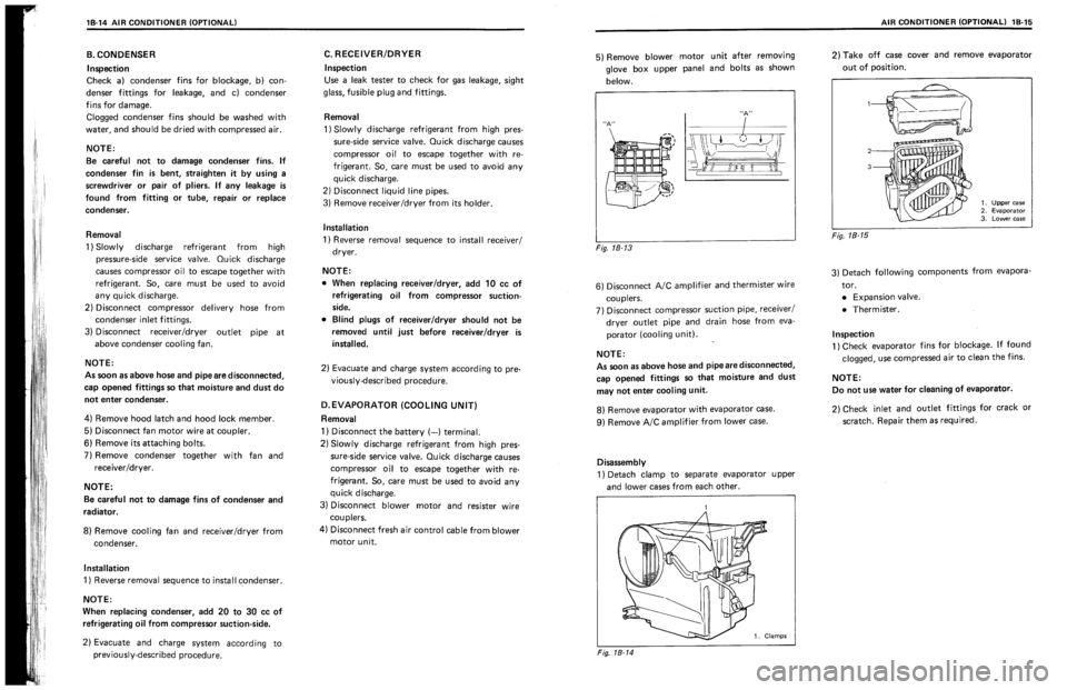 SUZUKI SWIFT 1989 Owners Manual 