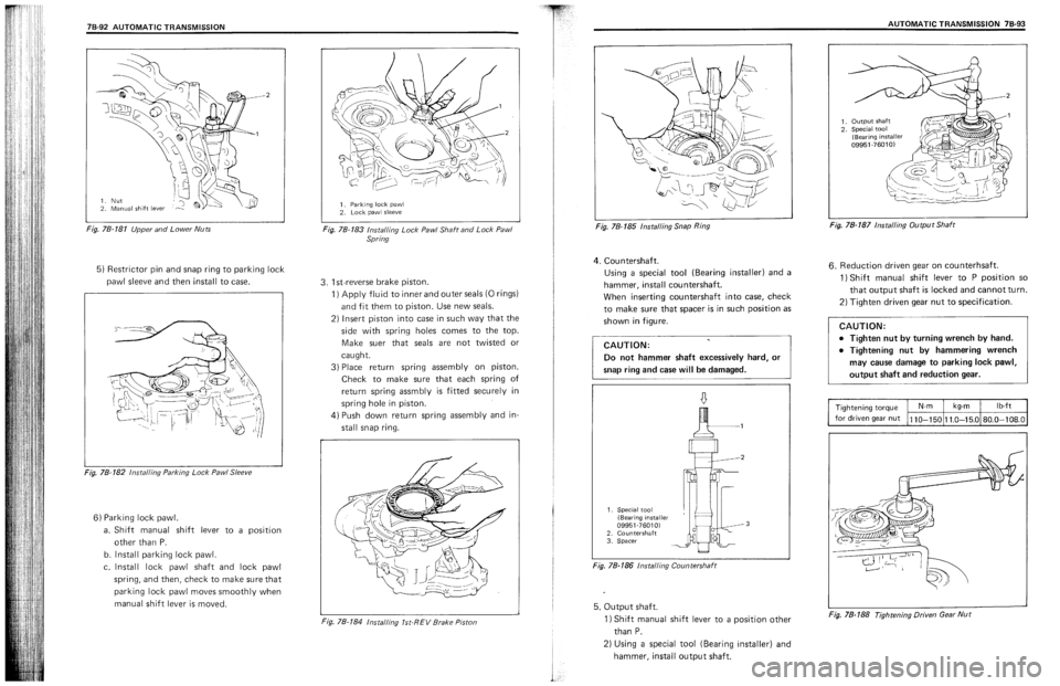 SUZUKI SWIFT 1989 Service Manual SUZUKI SWIFT 1989 Service Manual