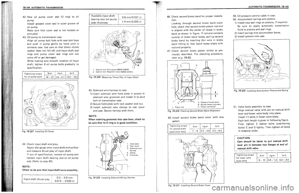 SUZUKI SWIFT 1989 Service Manual SUZUKI SWIFT 1989 Service Manual