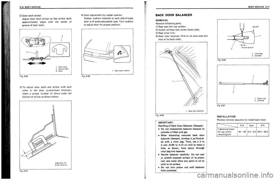 SUZUKI SWIFT 1989 Service Manual SUZUKI SWIFT 1989 Service Manual