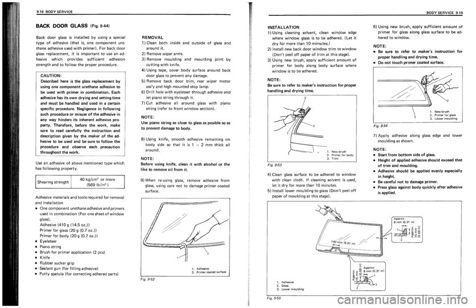 SUZUKI SWIFT 1989 Service Manual SUZUKI SWIFT 1989 Service Manual