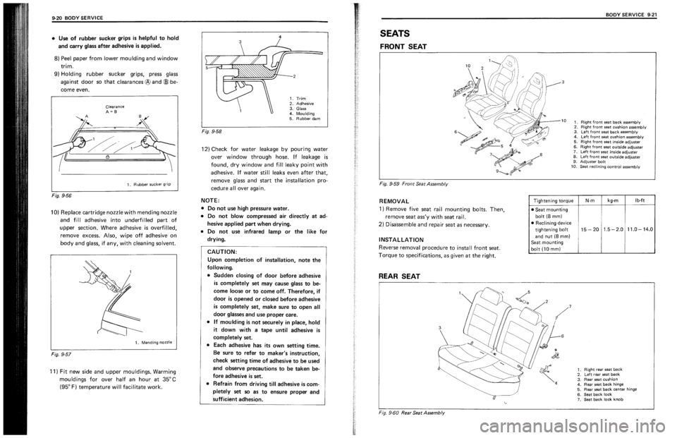 SUZUKI SWIFT 1989 Service Manual SUZUKI SWIFT 1989 Service Manual