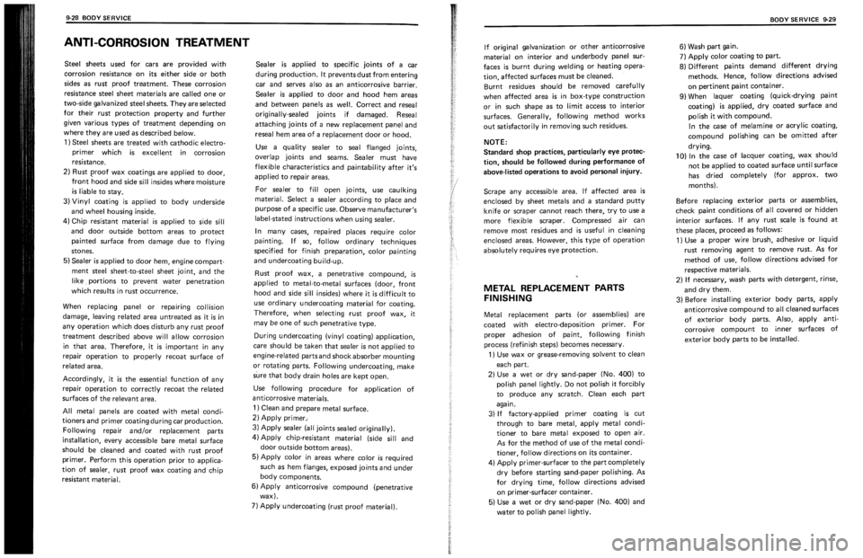 SUZUKI SWIFT 1989 Service Manual SUZUKI SWIFT 1989 Service Manual