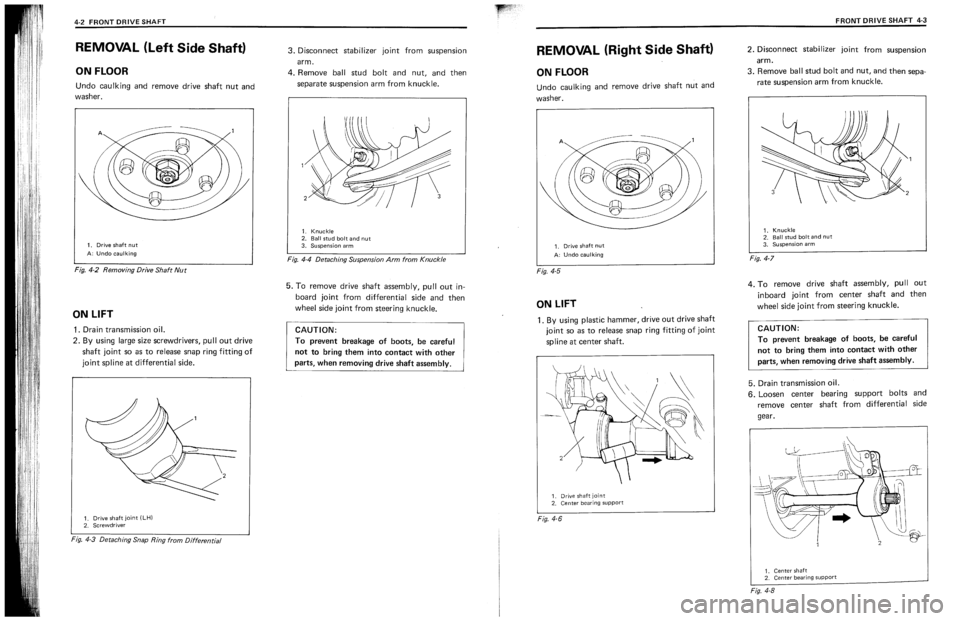 SUZUKI SWIFT 1989 Manual Online SUZUKI SWIFT 1989 Manual Online