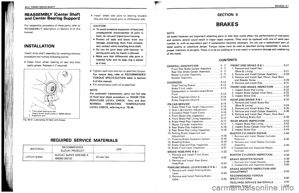 SUZUKI SWIFT 1989 Owners Manual SUZUKI SWIFT 1989 Owners Manual
