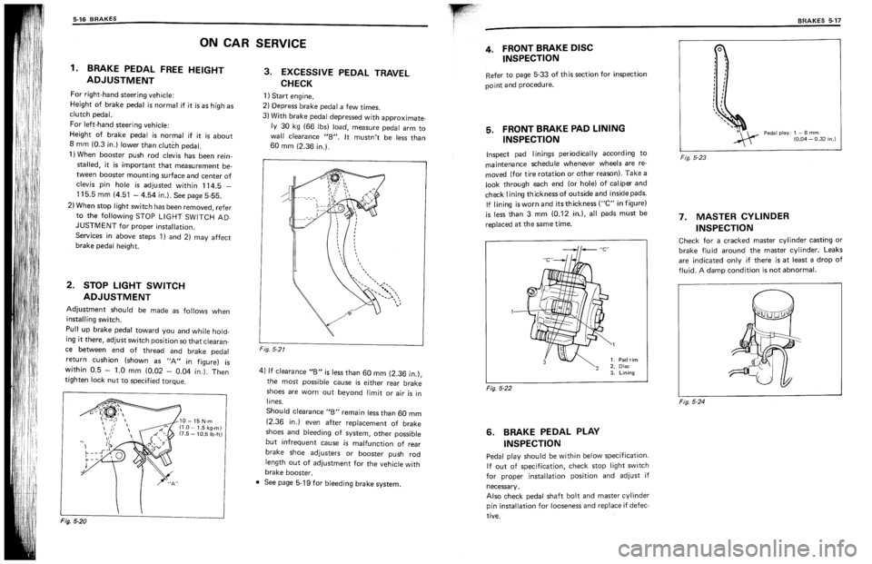 SUZUKI SWIFT 1989 Owners Manual SUZUKI SWIFT 1989 Owners Manual