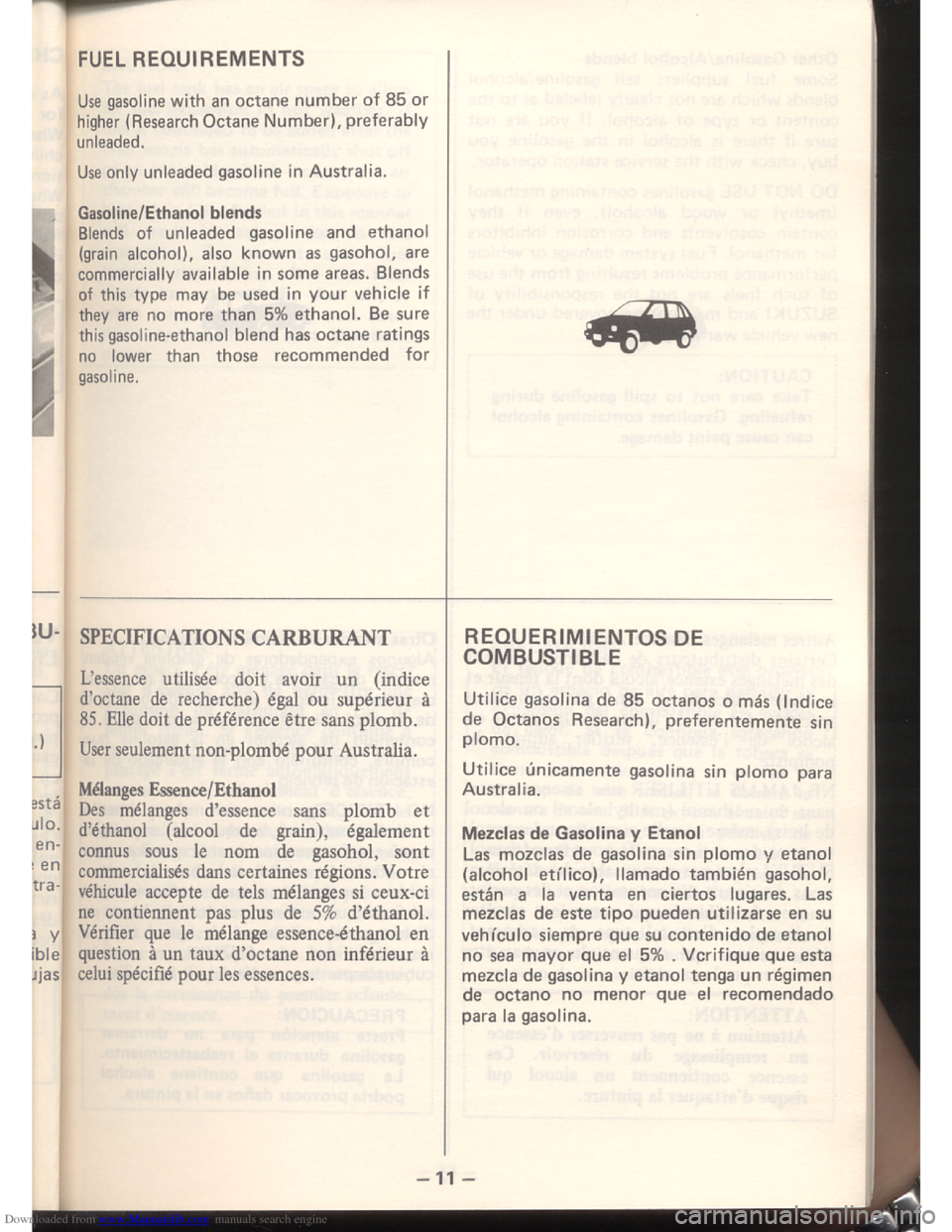 SUZUKI ALTO 1985 2.G User Guide Downloaded from www.Manualslib.com manuals search engine   