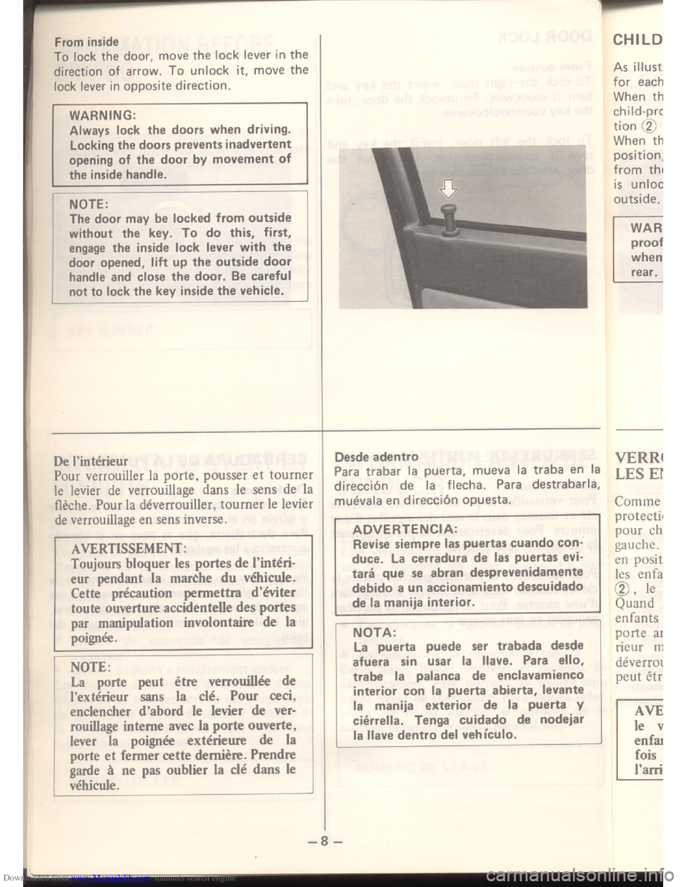 SUZUKI ALTO 1985 2.G Owners Manual Downloaded from www.Manualslib.com manuals search engine   