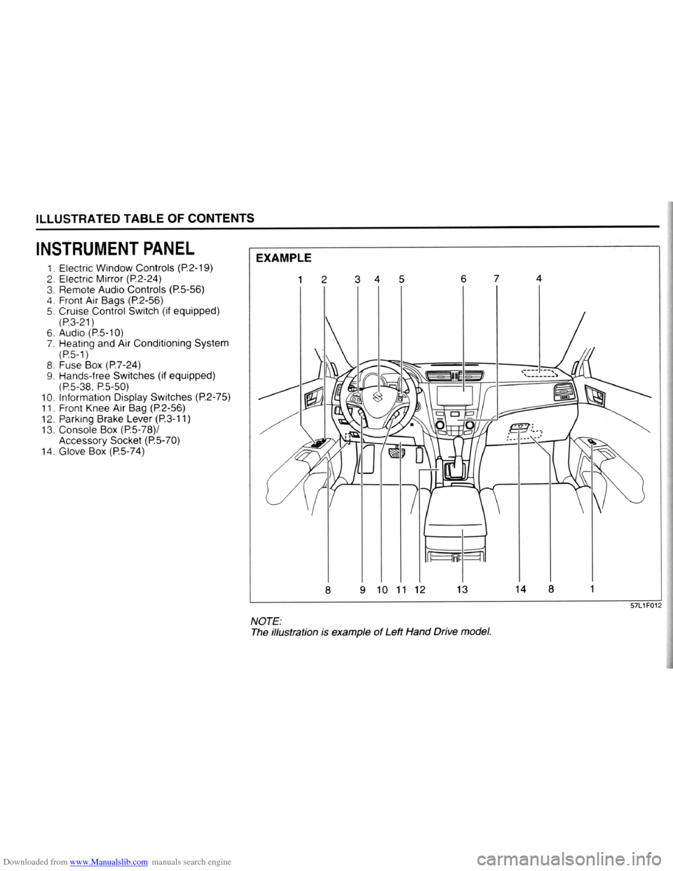 SUZUKI KIZASHI 2009 1.G User Guide Downloaded from www.Manualslib.com manuals search engine SUZUKI KIZASHI 2009 1.G User Guide Downloaded from www.Manualslib.com manuals search engine