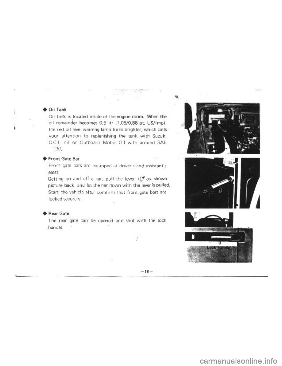 SUZUKI LJ10 1975 1.G User Guide SUZUKI LJ10 1975 1.G User Guide