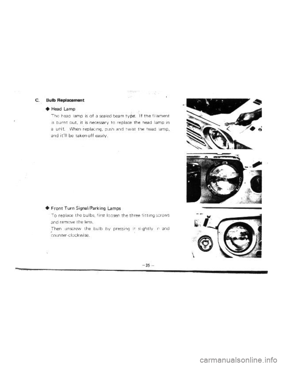 SUZUKI LJ10 1975 1.G Owners Guide SUZUKI LJ10 1975 1.G Owners Guide