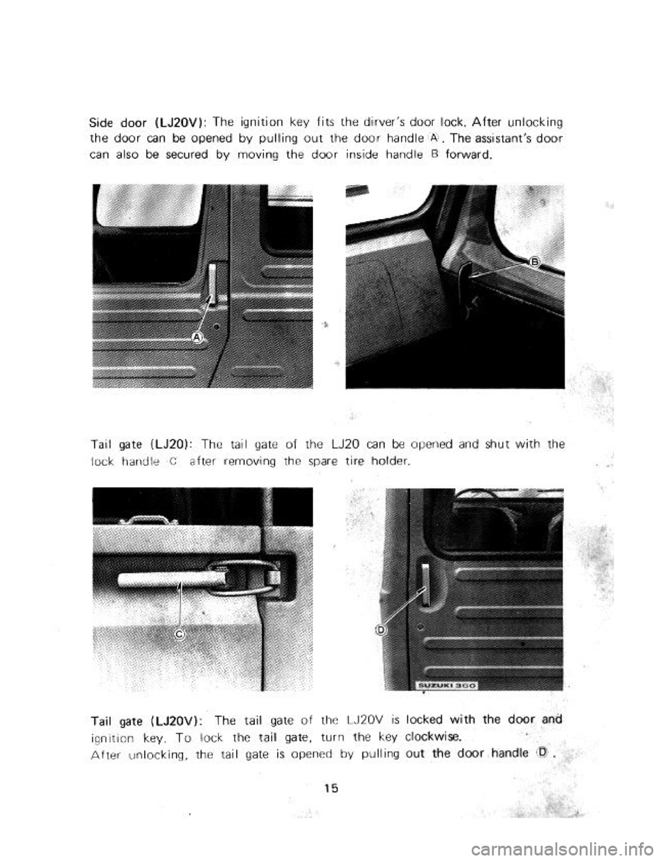 SUZUKI LJ20 1975 1.G User Guide SUZUKI LJ20 1975 1.G User Guide