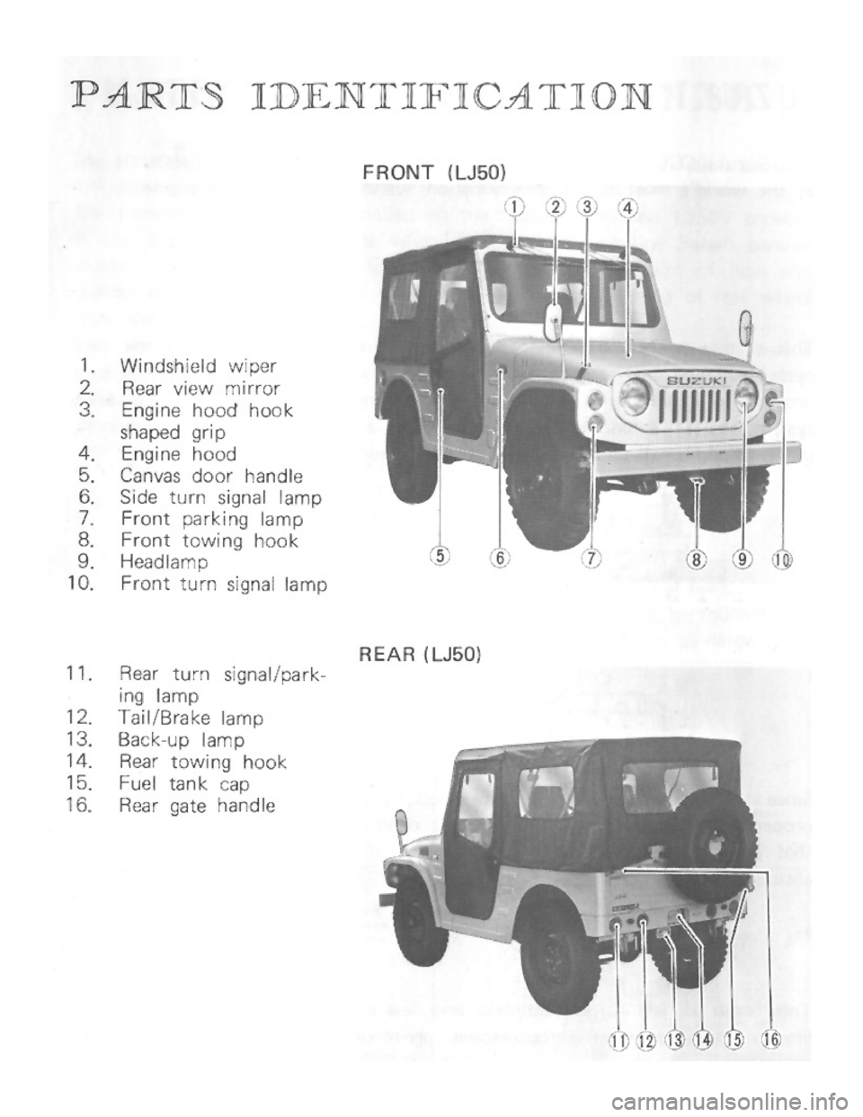 SUZUKI LJ50 1975 1.G User Guide 