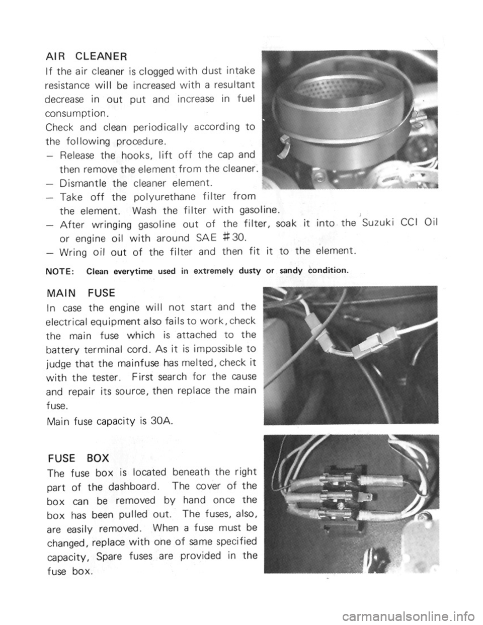 SUZUKI LJ50 1975 1.G Workshop Manual SUZUKI LJ50 1975 1.G Workshop Manual