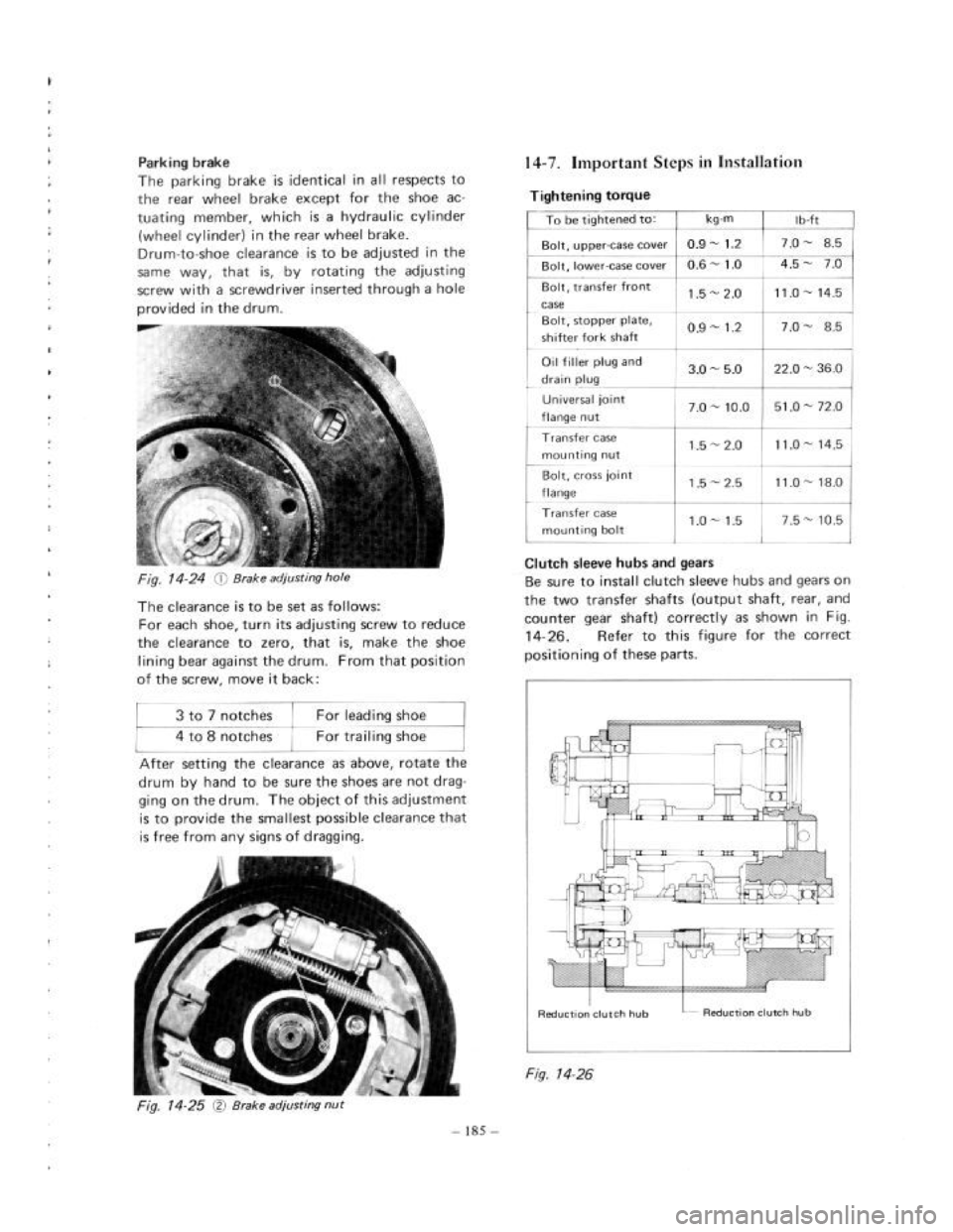 SUZUKI LJ80 1975 1.G Service Workshop Manual 