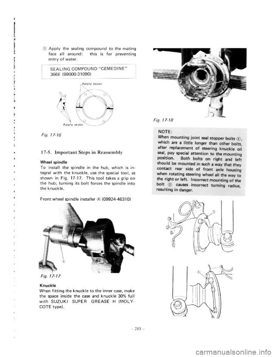 SUZUKI LJ80 1975 1.G Service Workshop Manual SUZUKI LJ80 1975 1.G Service Workshop Manual