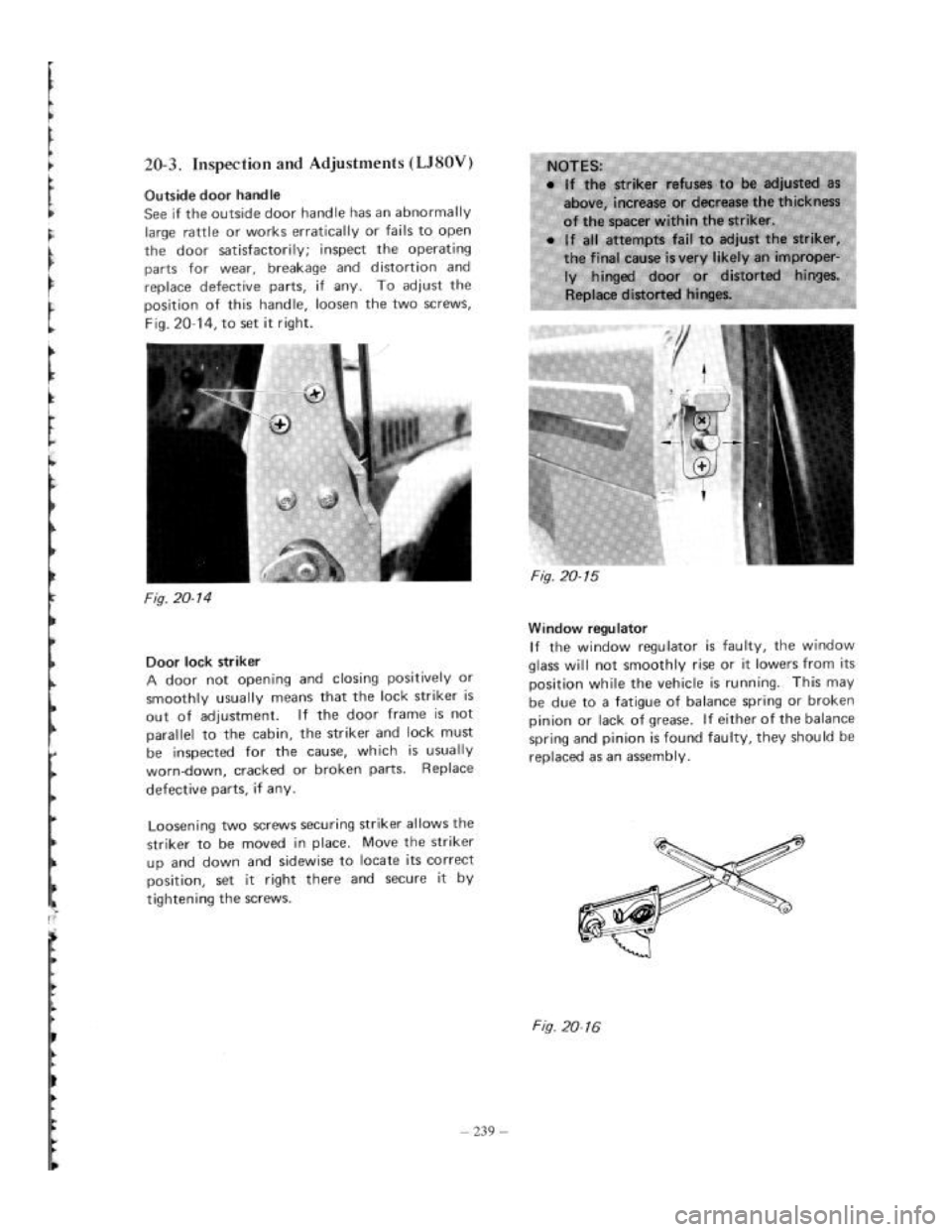 SUZUKI LJ80 1975 1.G Service Workshop Manual 