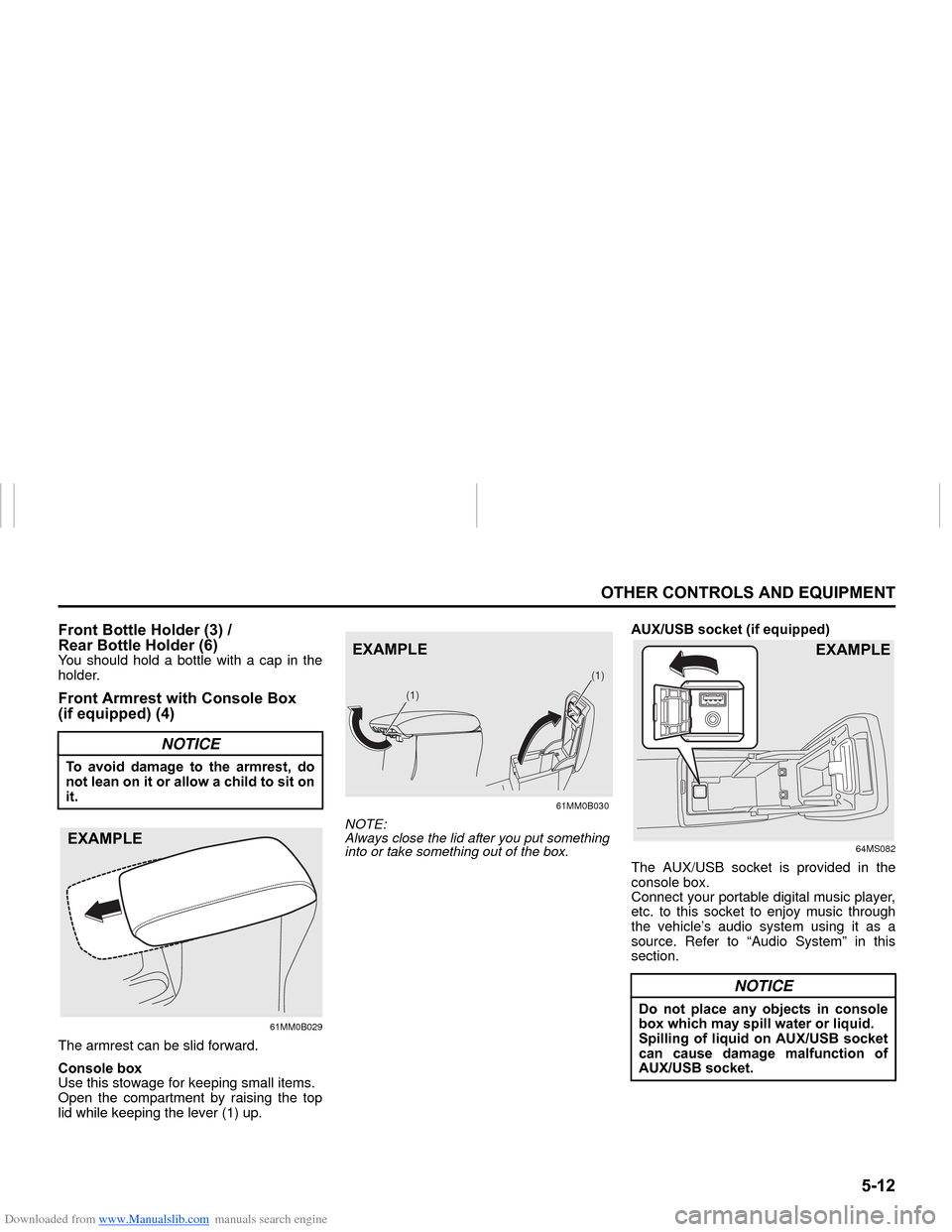 SUZUKI NEXA 2015 1.G Owners Manual Downloaded from www.Manualslib.com manuals search engine ����
�2�7�+�(�5��&�2�1�7�5�2�/�6��$�1���(�4�8�,�3�0�(�1�7
���0�6�����(
�)�U�R�Q�W��%�R�W�W�O�H��+�R�O�G�H�U�������
�5�H�