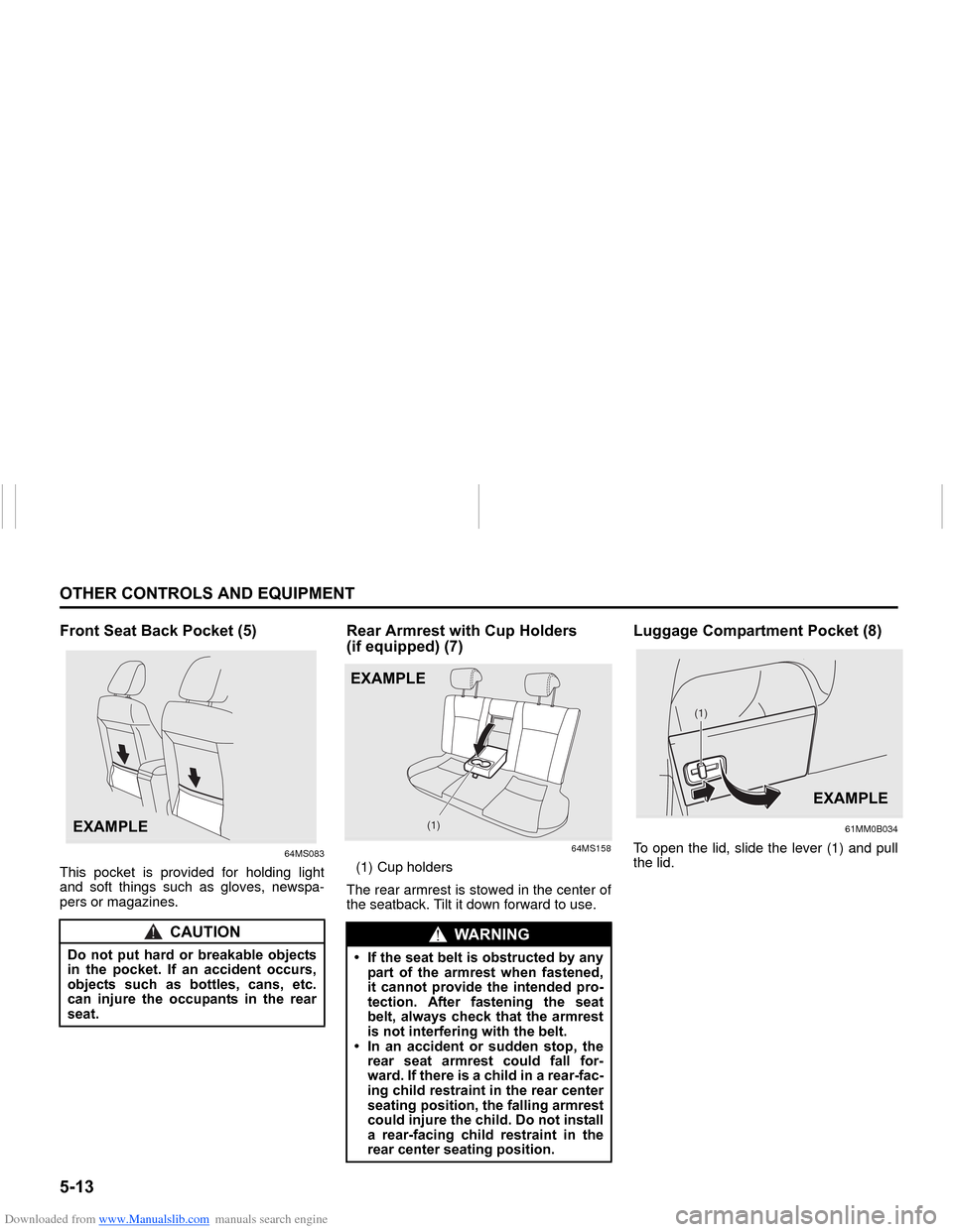 SUZUKI NEXA 2015 1.G Owners Manual Downloaded from www.Manualslib.com manuals search engine �����2�7�+�(�5��&�2�1�7�5�2�/�6��$�1���(�4�8�,�3�0�(�1�7
���0�6�����(
�)�U�R�Q�W��6�H�D�W��%�D�F�N��3�R�F�N�H�W����
64MS08