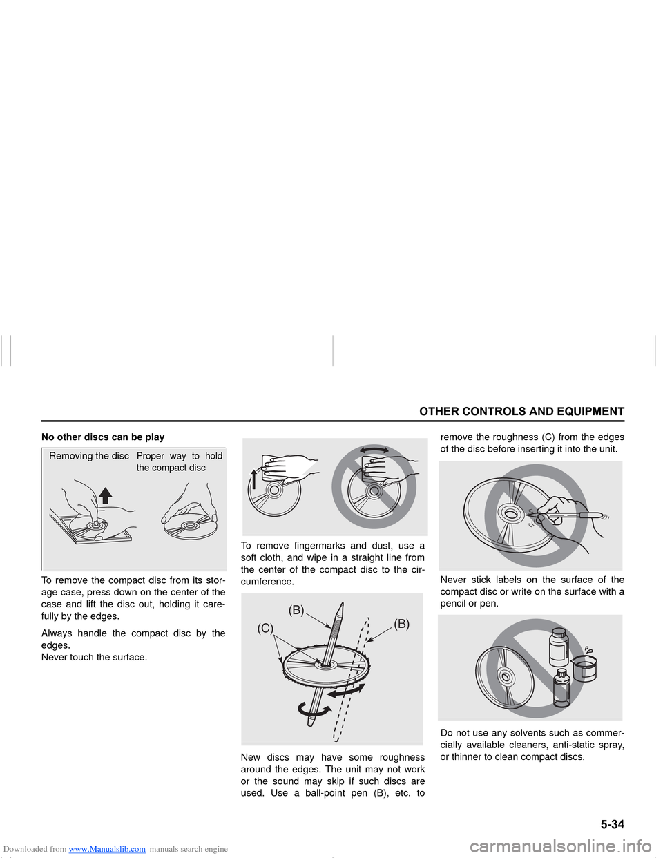 SUZUKI NEXA 2015 1.G Owners Manual Downloaded from www.Manualslib.com manuals search engine ����
�2�7�+�(�5��&�2�1�7�5�2�/�6��$�1���(�4�8�,�3�0�(�1�7
���0�6�����(
�1�R��R�W�K�H�U��G�L�V�F�V��F�D�Q��E�H��S�O�D�\
To re
