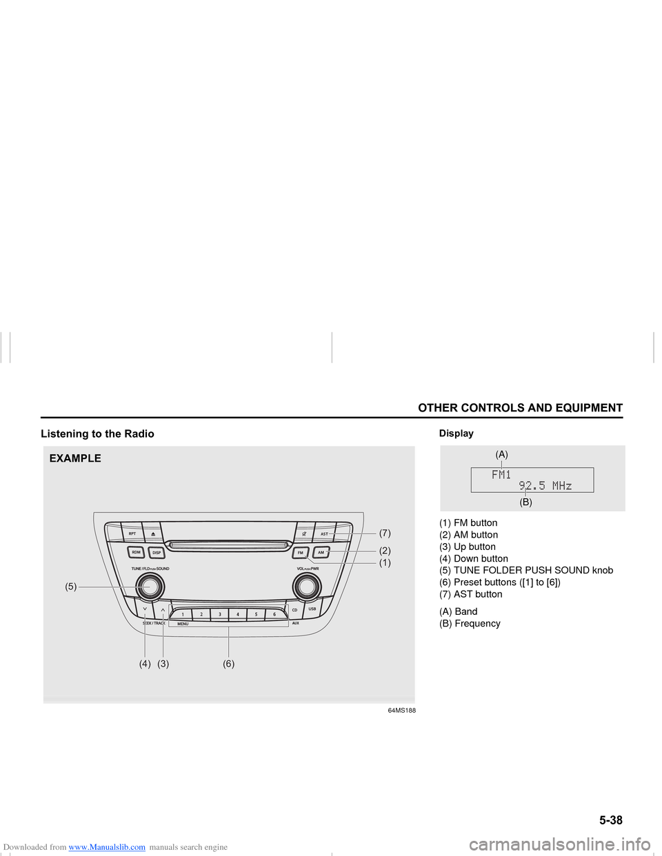 SUZUKI NEXA 2015 1.G Owners Manual Downloaded from www.Manualslib.com manuals search engine ����
�2�7�+�(�5��&�2�1�7�5�2�/�6��$�1���(�4�8�,�3�0�(�1�7
���0�6�����(
�/�L�V�W�H�Q�L�Q�J��W�R��W�K�H��5�D�G�L�R
64MS188
�$�8�