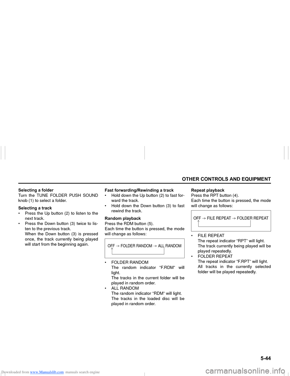 SUZUKI NEXA 2015 1.G Owners Manual Downloaded from www.Manualslib.com manuals search engine ����
�2�7�+�(�5��&�2�1�7�5�2�/�6��$�1���(�4�8�,�3�0�(�1�7
���0�6�����(
�6�H�O�H�F�W�L�Q�J��D��I�R�O�G�H�U
Turn the TUNE FOLDER 