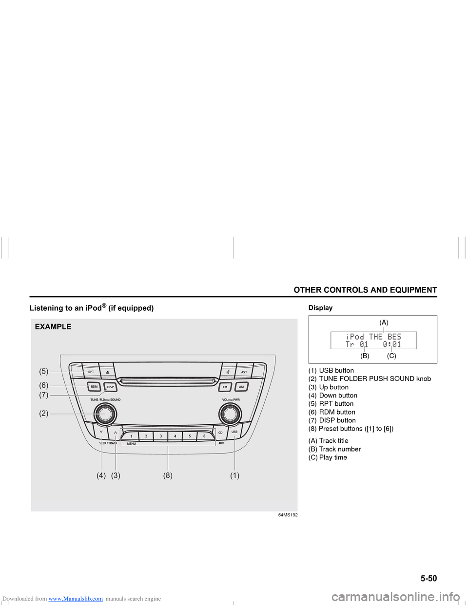 SUZUKI NEXA 2015 1.G Owners Manual Downloaded from www.Manualslib.com manuals search engine ����
�2�7�+�(�5��&�2�1�7�5�2�/�6��$�1���(�4�8�,�3�0�(�1�7
���0�6�����(
�/�L�V�W�H�Q�L�Q�J��W�R��D�Q��L�3�R�G
�Š���L�I��H�T