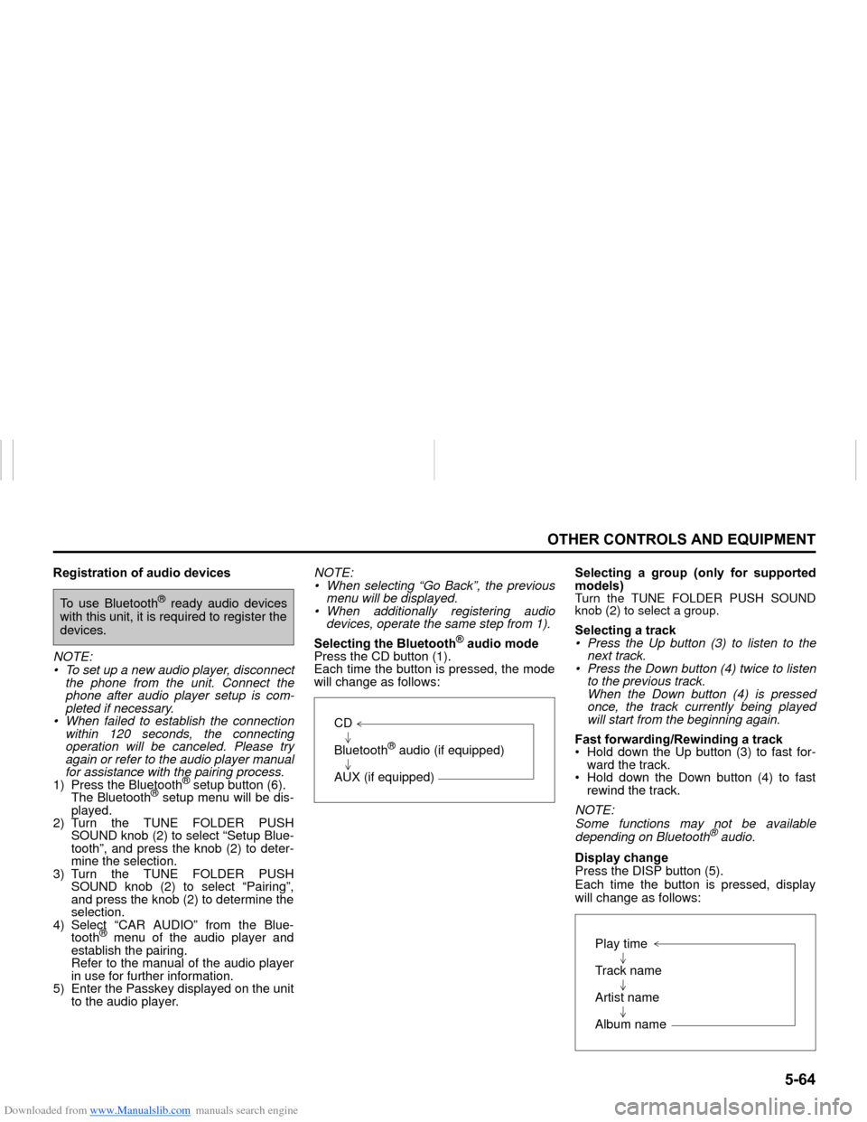 SUZUKI NEXA 2015 1.G Owners Manual Downloaded from www.Manualslib.com manuals search engine ����
�2�7�+�(�5��&�2�1�7�5�2�/�6��$�1���(�4�8�,�3�0�(�1�7
���0�6�����(
�5�H�J�L�V�W�U�D�W�L�R�Q��R�I��D�X�G�L�R��G�H�Y�L�F�H�V