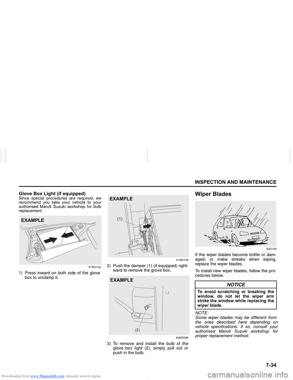 SUZUKI NEXA 2015 1.G Owners Manual Downloaded from www.Manualslib.com manuals search engine ����
�,�1�6�3�(�&�7�,�2�1��$�1���0�$�,�1�7�(�1�$�1�&�(
���0�6�����(
�*�O�R�Y�H��%�R�[��/�L�J�K�W���L�I��H�T�X�L�S�S�H�G�
�
