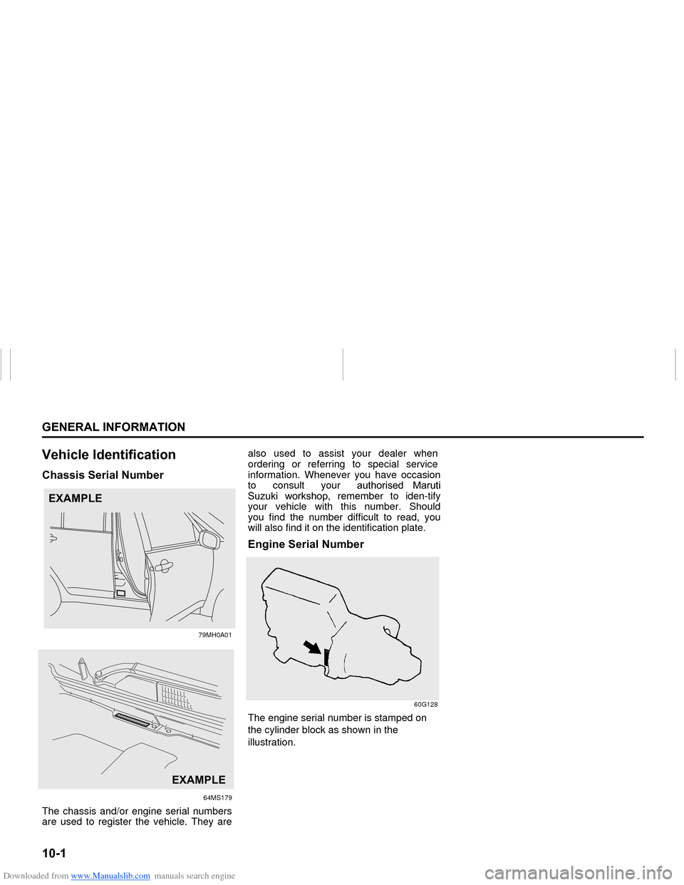 SUZUKI NEXA 2015 1.G Owners Manual Downloaded from www.Manualslib.com manuals search engine �����*�(�1�(�5�$�/��,�1�)�2�5�0�$�7�,�2�1
���0�6�����(
�9�H�K�L�F�O�H��,�G�H�Q�W�L�I�L�F�D�W�L�R�Q�&�K�D�V�V�L�V��6�H�U�L�D�O��1�