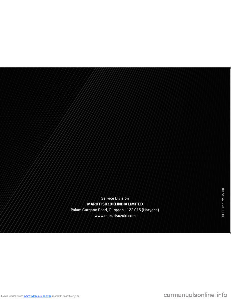 SUZUKI NEXA 2015 1.G Owners Manual Downloaded from www.Manualslib.com manuals search engine 
  