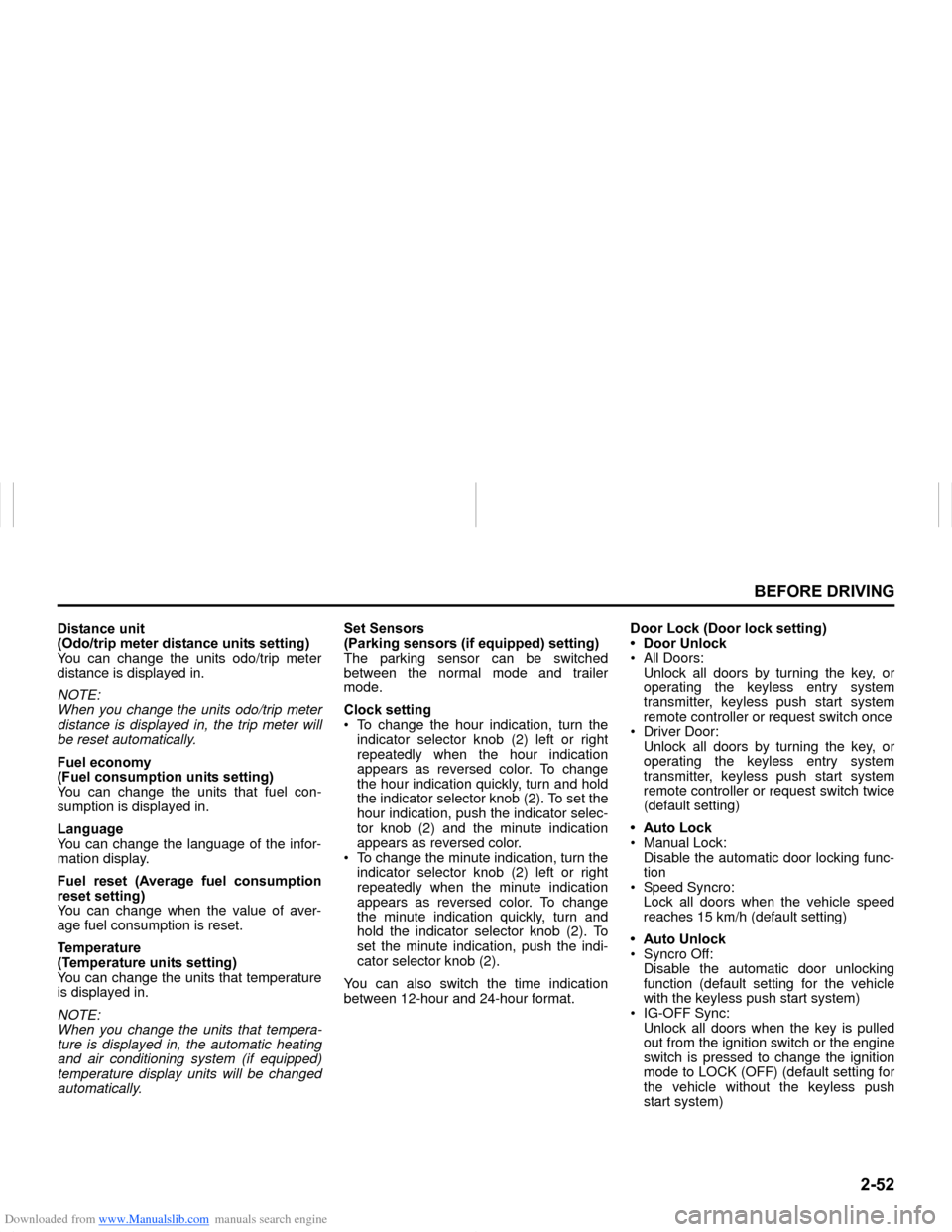 SUZUKI NEXA 2015 1.G Manual PDF Downloaded from www.Manualslib.com manuals search engine ����
�%�(�)�2�5�(���5�,�9�,�1�*
���0�6�����(
��L�V�W�D�Q�F�H��X�Q�L�W�
��2�G�R��W�U�L�S��P�H�W�H�U��G�L�V�W�D�Q�F�H��X�Q�L�