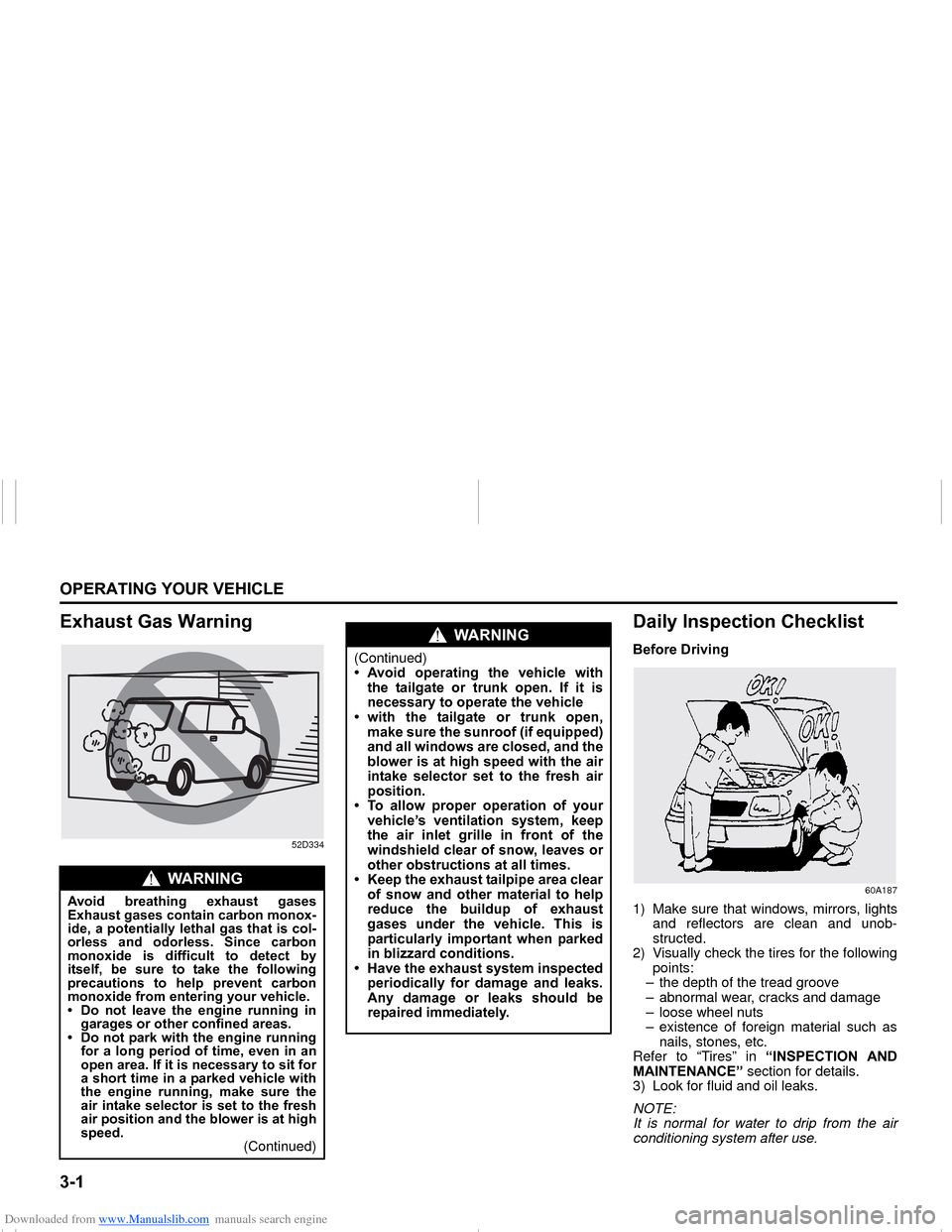 SUZUKI NEXA 2015 1.G Owners Manual Downloaded from www.Manualslib.com manuals search engine ����2�3�(�5�$�7�,�1�*��<�2�8�5��9�(�+�,�&�/�(
���0�6�����(
�(�[�K�D�X�V�W��*�D�V��:�D�U�Q�L�Q�J
52D334
��D�L�O�\��,�Q�V�S�H�F�W�