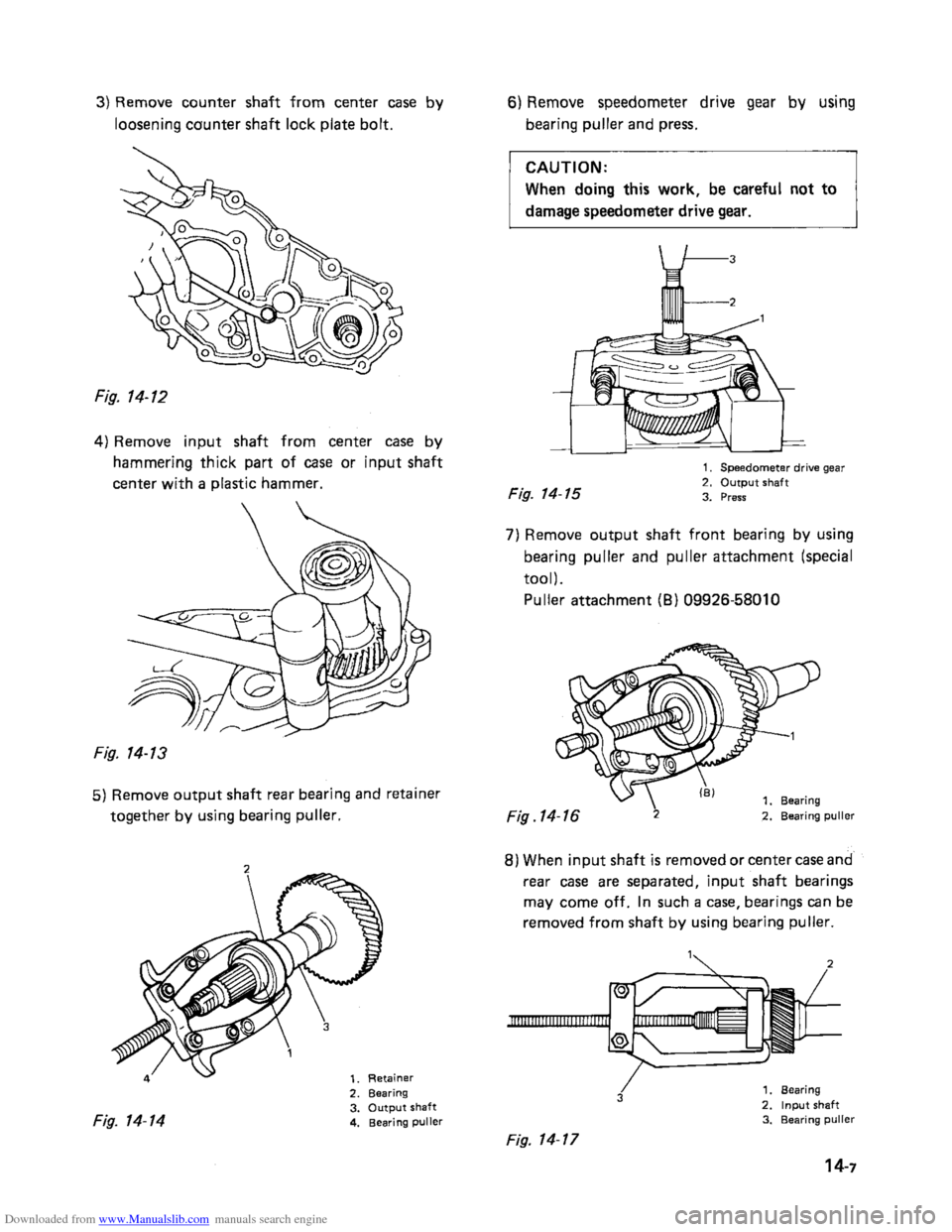 SUZUKI SAMURAI 1991 2.G 2WD Supplementary Service User Guide Downloaded from www.Manualslib.com manuals search engine    