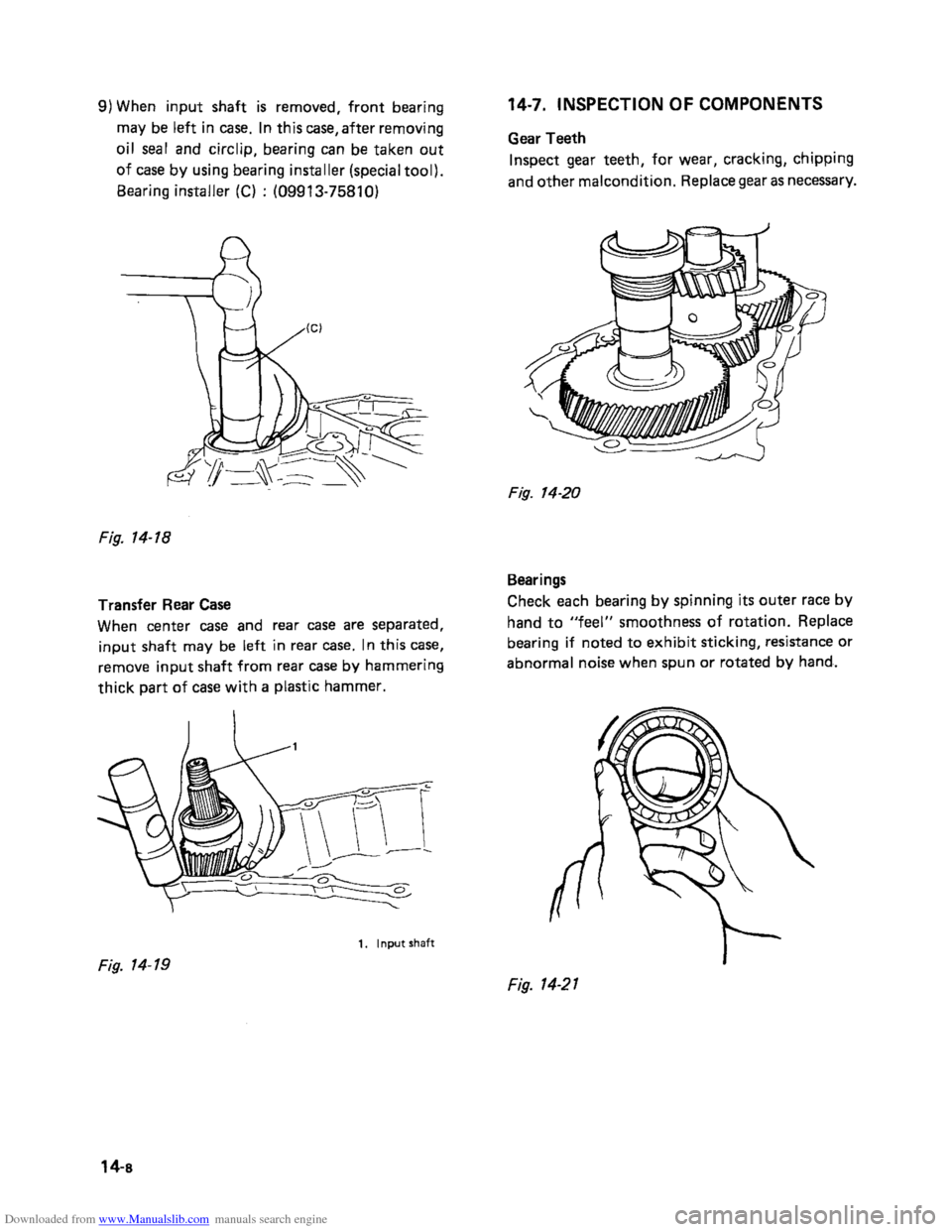 SUZUKI SAMURAI 1991 2.G 2WD Supplementary Service User Guide Downloaded from www.Manualslib.com manuals search engine    