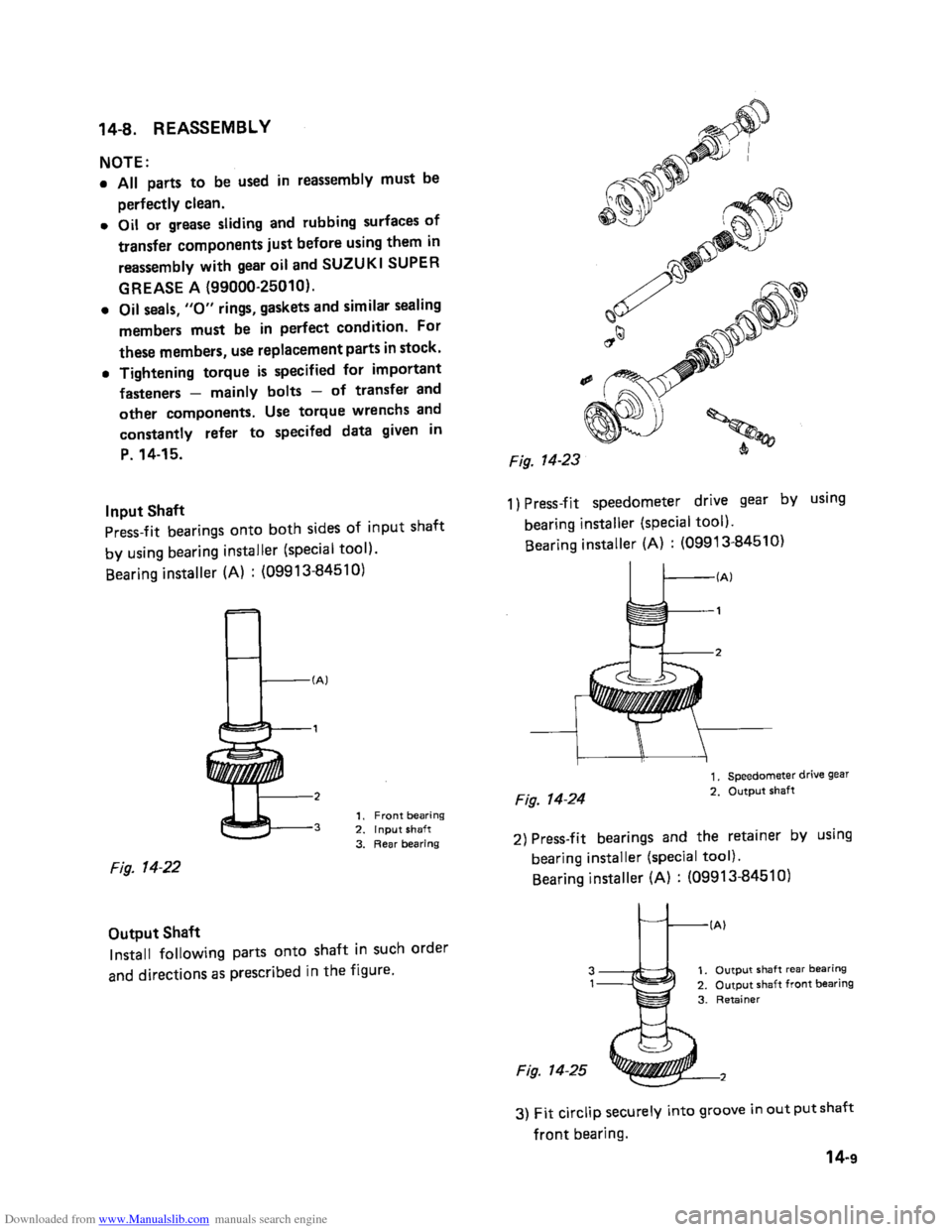 SUZUKI SAMURAI 1991 2.G 2WD Supplementary Service User Guide Downloaded from www.Manualslib.com manuals search engine    