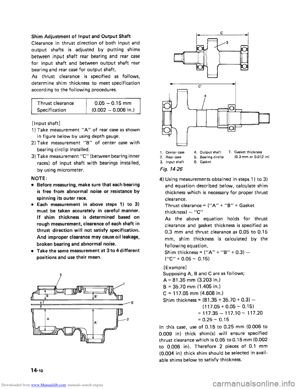 SUZUKI SAMURAI 1991 2.G 2WD Supplementary Service User Guide Downloaded from www.Manualslib.com manuals search engine    