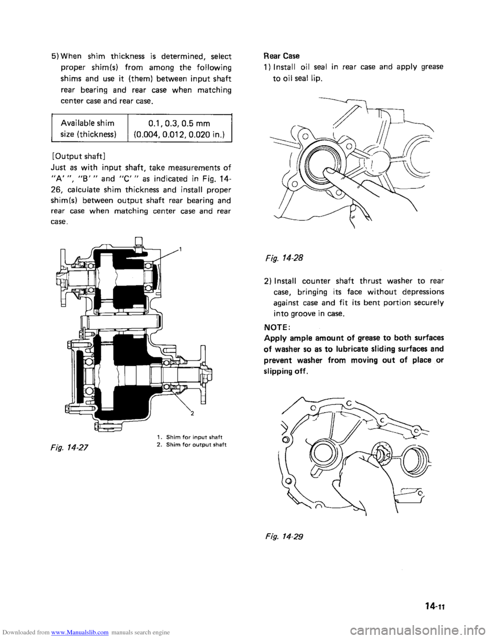 SUZUKI SAMURAI 1991 2.G 2WD Supplementary Service User Guide Downloaded from www.Manualslib.com manuals search engine    